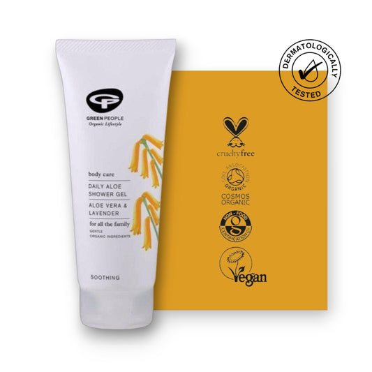 Nachhaltige Körperpflege mit Bio-Inhaltsstoffen - Bio Duschgel, Aloe Vera, Naturkosmetik, Green People, Hautpflege, Erfrischung, Entspannung, Familienfreundlich, Umweltschutz, Sanfte Reinigung, Naturinhalt, biorundum