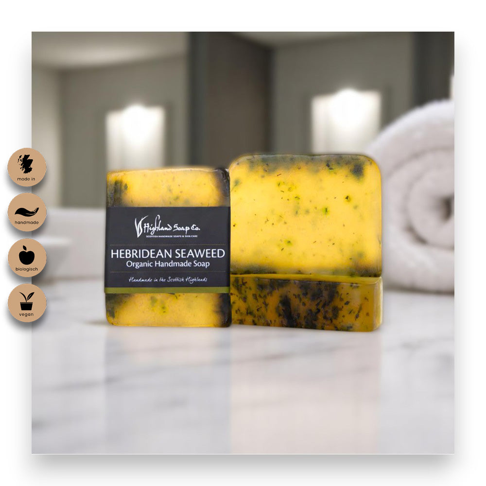 Highland Soap Company Naturseife - Naturseife, Algen, Highland Soap Company, Bio, vegan, handgemacht, ätherische Öle, Hautpflege, Wellness, erfrischend, Naturkosmetik, biorundum