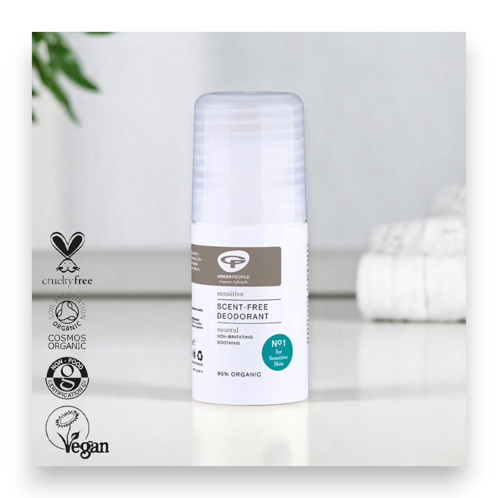 Frei von Parabenen und Ethylalkohol - Bio Deodorant, Deo geruchsneutral, Green People, natürliches Deo, empfindliche Haut, Aluminiumfrei, antibakteriell, Vegan, nachhaltige Pflege, Hautverträglichkeit, Naturinhalt, biorundum