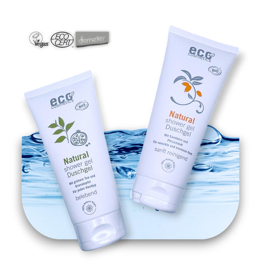 ECO COSMETICS Bio Duschgels für sensible Haut: Eco Cosmetics, Bio, Vegan, naturreine, sanfte Reinigung, duftend, pflegend, Eco, Hautpflege, Alkoholfrei, biorundum