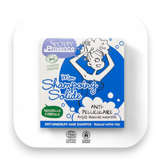 Schuppenfreies Haar nach der Anwendung mit Anti-Schuppen festes Shampoo: schuppenfrei, gesund, Haarpflege, festes Shampoo, Bio, Secrets de Provence, Pflege, Pflanzenöle, Kopfhaut, nachhaltig