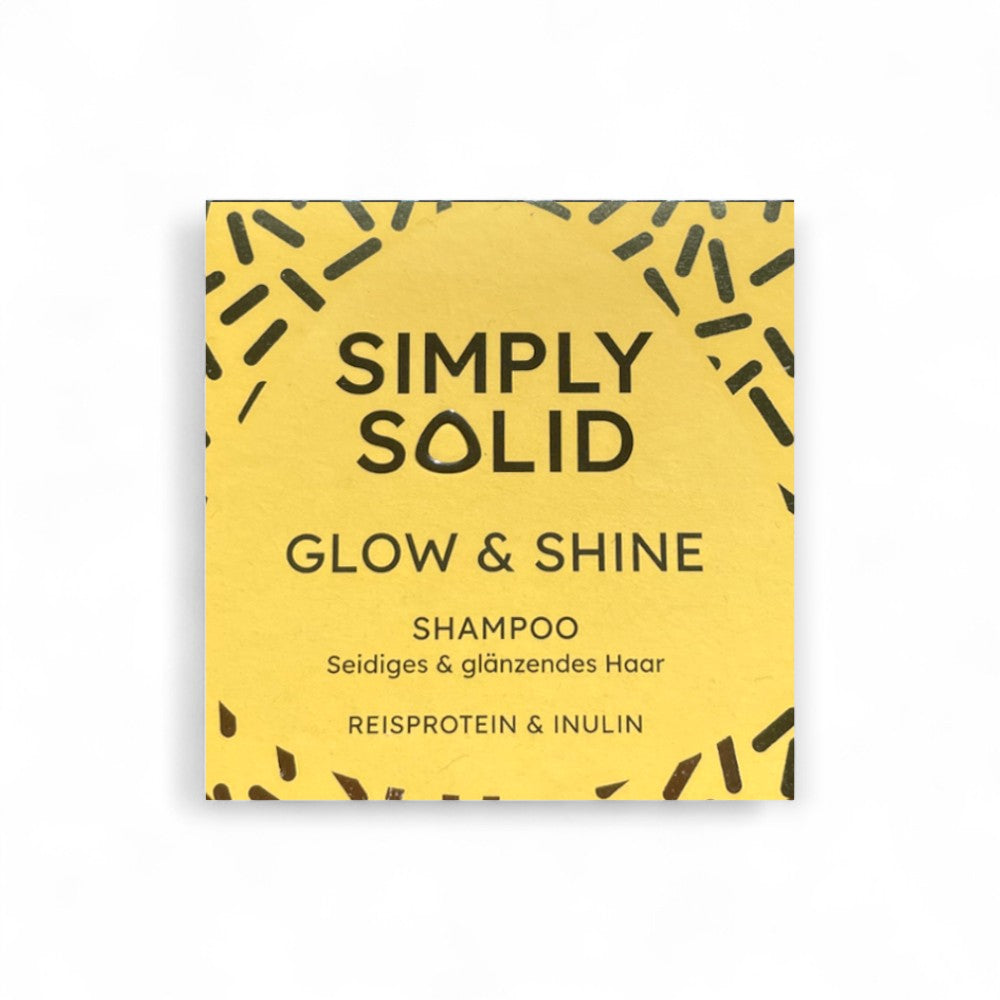 Glow & Shine Simply Solid Festes Shampoo - Shampoos, Shampoobar, vegane Haarpflege, nachhaltige Produkte, Umweltfreundlich, gesundes Haar, Shampoo für jedes Haar, Shampoo für empfindliche Kopfhaut, biorundum Shampoos, feste Shampoos - biorundum