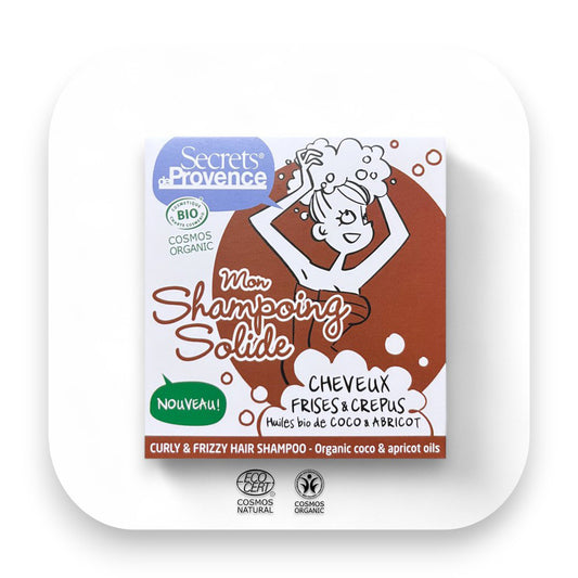Pflegende Wirkung auf Locken: Lockenpflege, geschmeidiges Haar, festes Shampoo, Bio, Secrets de Provence, Frizz reduzieren, naturfreundlich, aromatisch, effektive Reinigung, einfach, biorundum