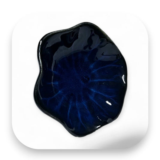 Keramik Seifenschale Blau - Seifenschale, Keramik, Blau, Badezimmer, modern, luxuriös, Deko, feste Shampoos, praktische Ablage, hochwertig, biorundum