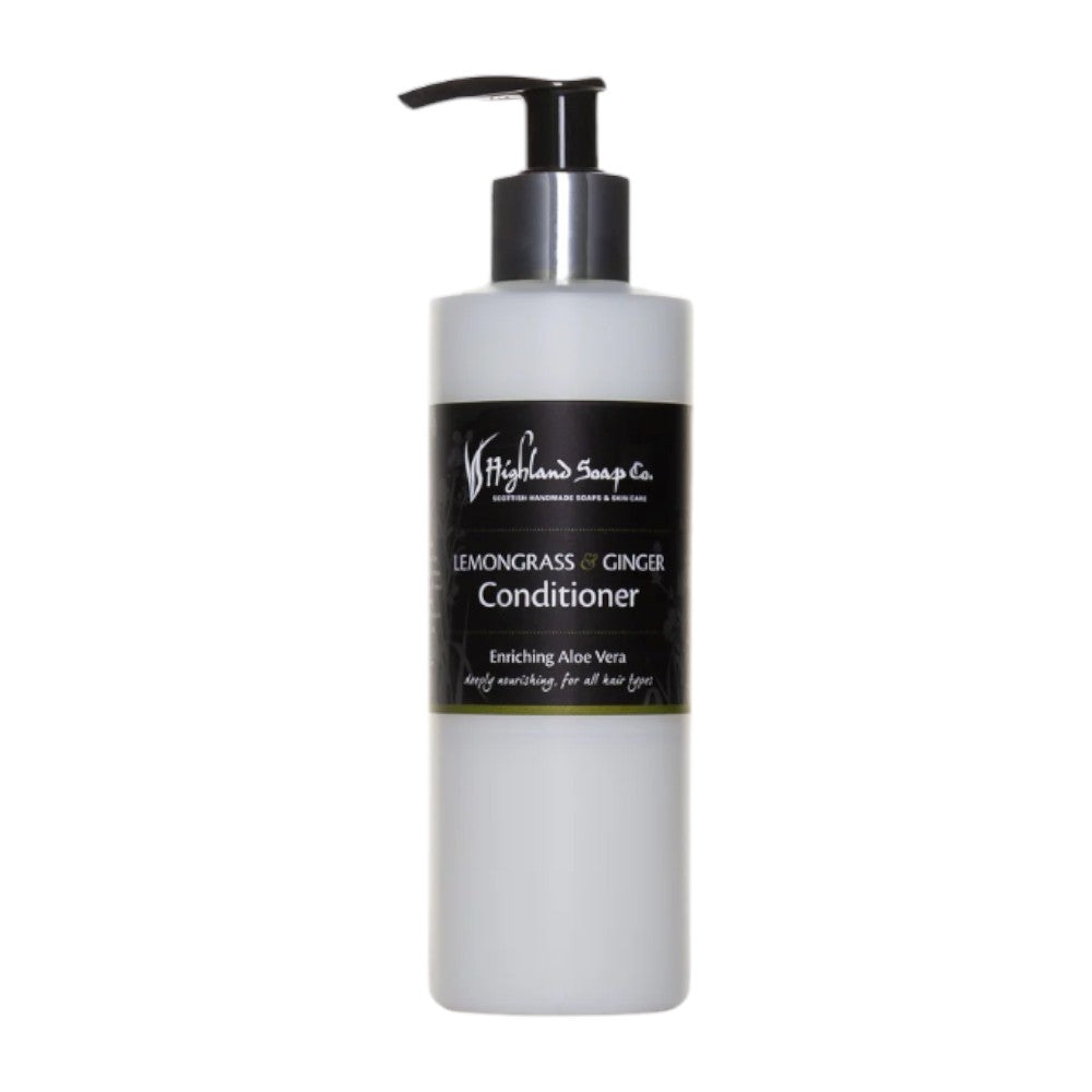Highland Soap Conditioner Lemongrass & Ginger - Conditioner, Highland Soap, vegan, bio, natürliche Pflege, Haarspülung, Aloe Vera, Jojobasamenöl, umweltfreundlich, hochwertig