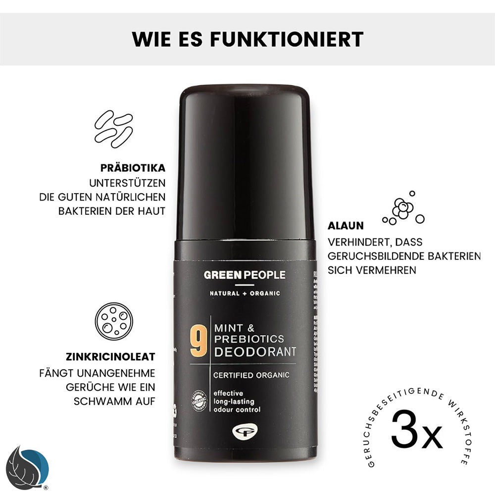 Antibakterielles Bio Deodorant für Männer - Männer Deo, Bio Deodorant, Präbiotika, Männerpflege, natürliche Inhaltsstoffe, kühlend, tierversuchsfrei, Gentlemen's Care, sanfte Pflege, umweltfreundlich, Naturinhalt, biorundum