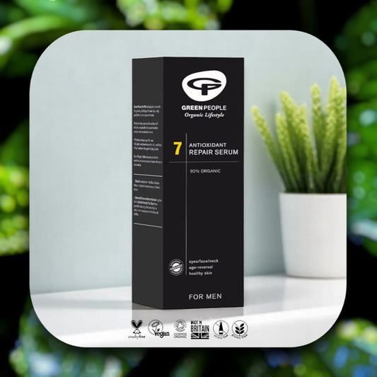 Veganes Männer-Repair-Serum für jeden Hauttyp - Männerpflege, Männerkosmetik, Bio-Serum, Antioxidantien, vegan, Gesichtspflege, Anti-Aging, Hautserum, natürliche Inhaltsstoffe, feuchtigkeitsspendend, Mens Care, Naturinhalt, biorundum