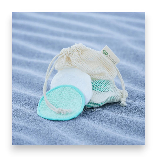 Bambus Abschminkpads im Wäschesäckchen - Bambus, Abschminkpads, wiederverwendbar, umweltfreundlich, Hautpflege, nachhaltige Schönheit, sanfte Reinigung, Kosmetik, Bio Produkte, Zero Waste, Naturinhalt, Naturkosmetik, biorundum