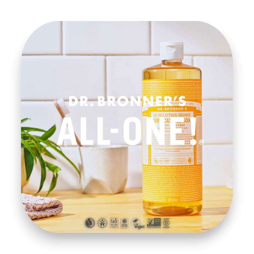 Nachhaltige Pflege mit Dr Bronner’s ALL-ONE Seifen. - Dr Bronner, Seifen, Bio-Seife, Fair Trade, Eukalyptus, Naturprodukte, umweltfreundlich, Körperpflege, Nachhaltigkeit, Naturkosmetik, biorundum