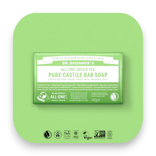 Frisches Duschen mit Dr Bronner Seife genießen. - Dr Bronner, Seifen, Grüner Tee, Bio-Seife, Fair Trade, Eukalyptus, Naturprodukte, umweltfreundlich, Körperpflege, Nachhaltigkeit, Naturkosmetik, biorundum