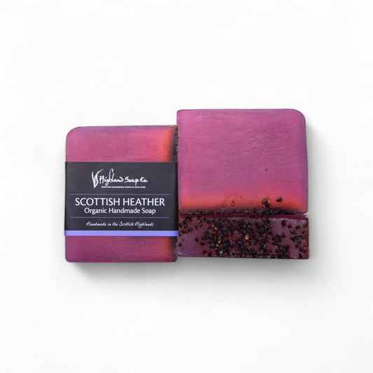 Entspannender Duft von Heidekraut - Naturseife, Heidekraut, Highland Soap Company, vegane Pflege, biologische Seife, Hautreinigung, Naturkosmetik, schottische Highlands, handgemacht, umweltfreundlich, Naturinhalt, biorundum