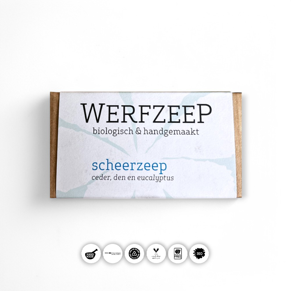 Milde Rasierseife von Werfzeep - Milde Rasierseife, Werfzeep, Bio Seife, empfindliche Haut, Rasurpflege, natürliche Inhaltsstoffe, biorundum