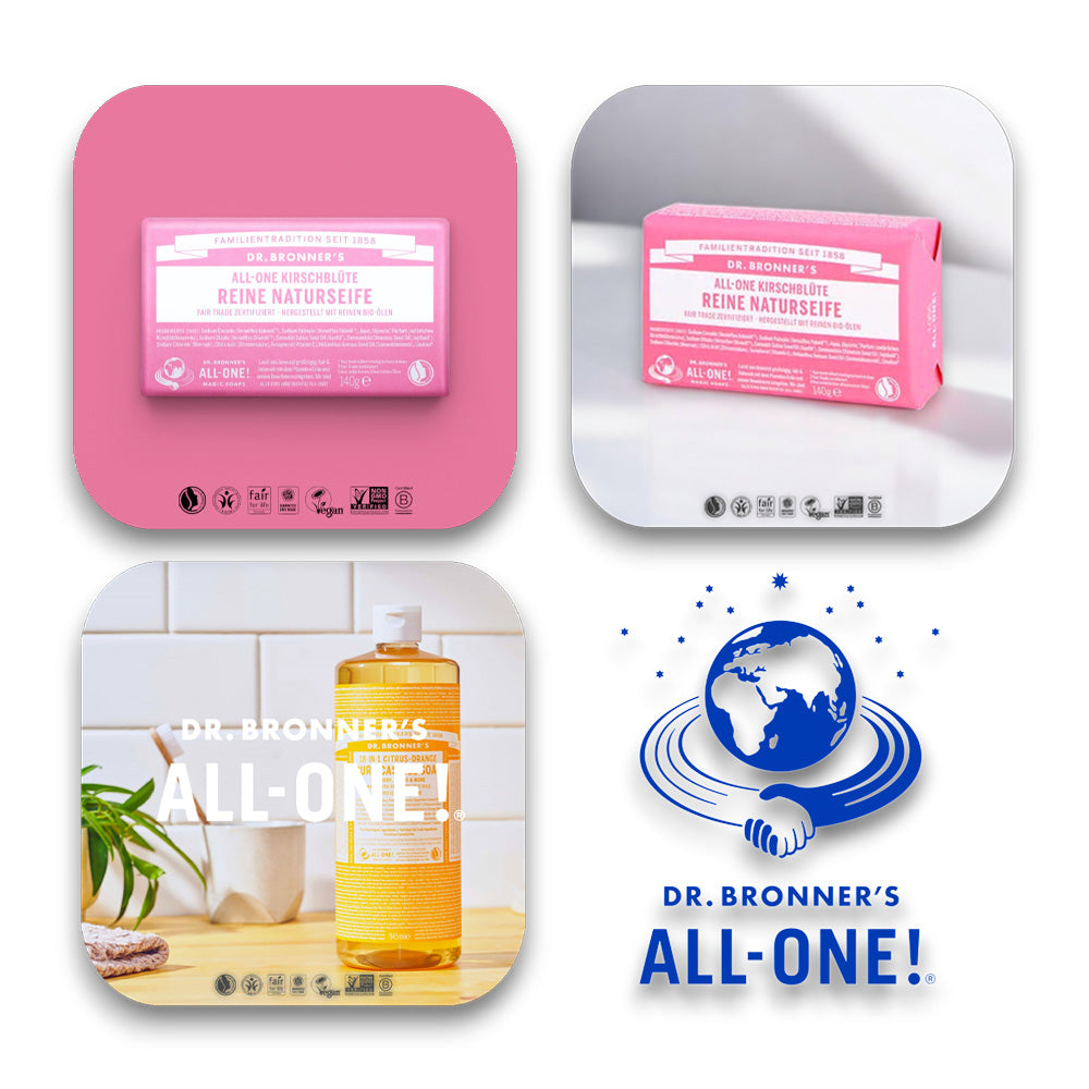 Kirschblüten-Seife für blühende Momente - dr bronner, seife, kirschblüten, bio, fair trade, hautpflege, vegan, nachhaltig, frühlingsgefühle, erfrischend