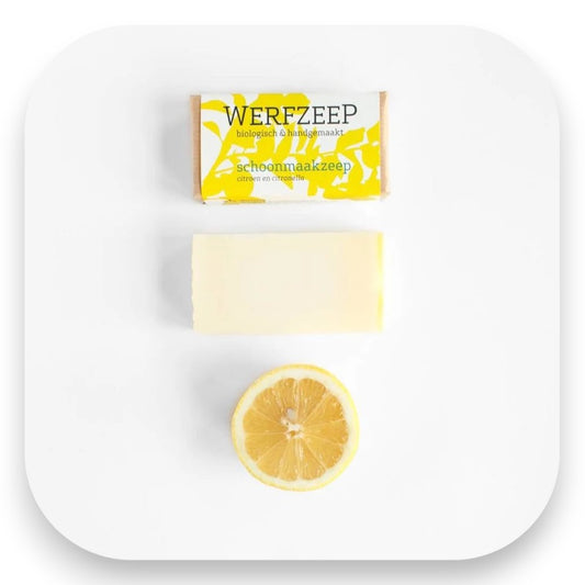 Bio Seife mit Zitrone und Citronella - Reinigungsseife, Werfzeep, Bio Seife, Haushalt, umweltfreundlich, pflanzlich, Zitrone, Citonella, biorundum