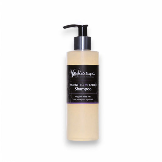 Highland Soap Shampoo Wild Nettle & Hather - Shampoo, Highland Soap, vegan, bio, Naturkosmetik, Haarpflege, Seetang, ätherische Öle, nachhaltig, umweltfreundlich