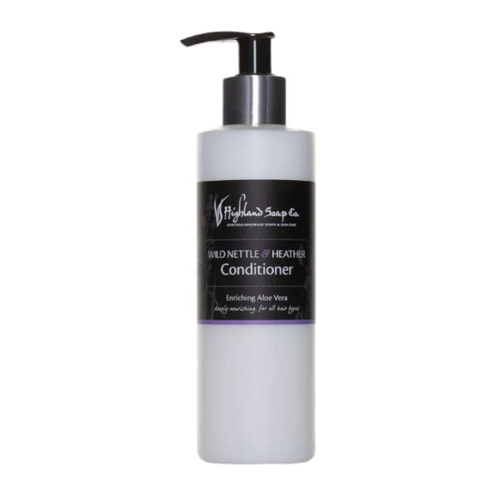 Highland Soap Conditioner Wild Nettle & Heather - Conditioner, Highland Soap, vegan, bio, natürliche Pflege, Haarspülung, Aloe Vera, Jojobasamenöl, umweltfreundlich, hochwertig
