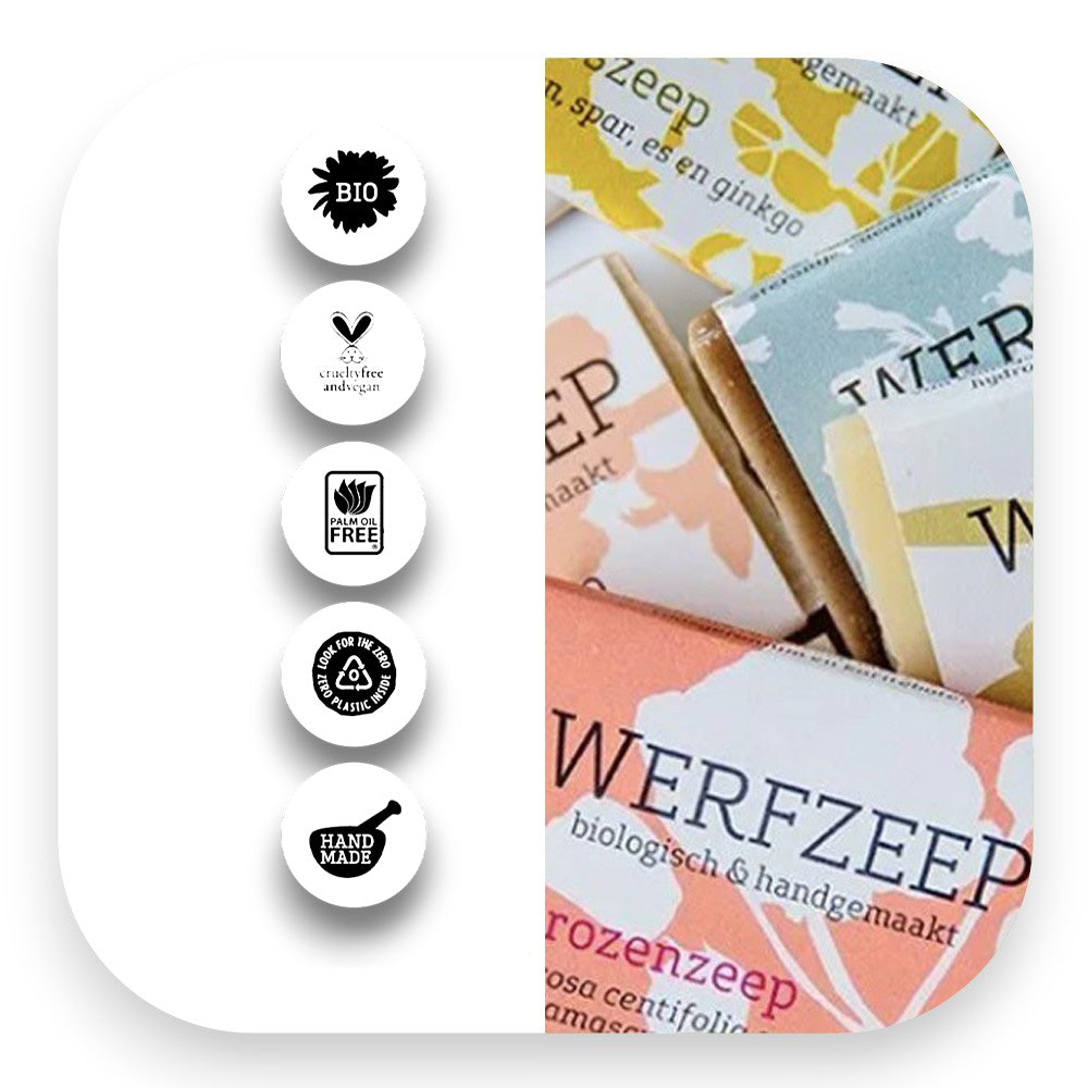 Handgemachte Bio Seifen von Werfzeep. - Bio Seife, natürliche Seife, erdige Pflege, Aromatherapie, Hautpflege, Reinigungsseife, Rasierseife, Blütenseife, Vetiver-Seife, biorundum
