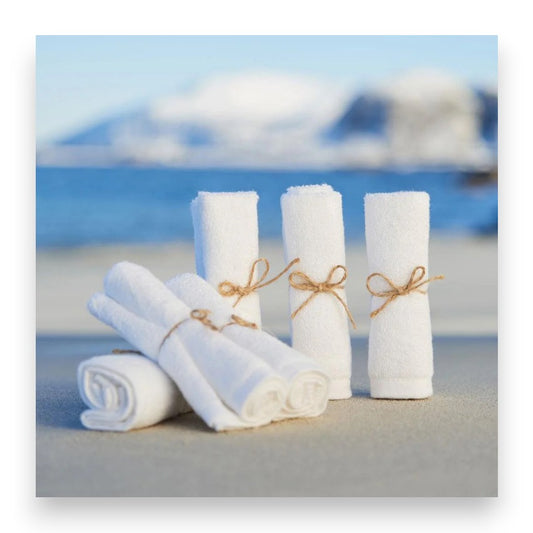 Nachhaltige Bambus Waschlappen im Pack - Bambus Waschlappen, nachhaltige Pflege, ökologische Produkte, Hautpflege, umweltfreundlich, Gesichtsreinigung, Bambuswäsche, sanfte Reinigung, qualitativ hochwertig, vegan, Naturinhalt, Naturkosmetik, biorundum