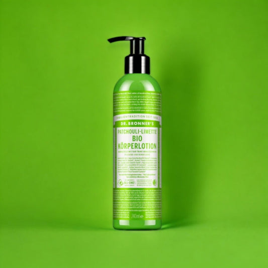 Bio Körperlotion mit Patchouli - Limone (240ml) - erfrischenden & leicht – ein echtes Patchouli 2.0 - Hand - und Körperlotion - AKTION - biorundum