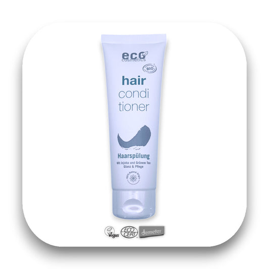 Glänzendes Haar mit ECO Haarspülungtags: glänzend, Haar, Pflege, Eco Cosmetics, Bio, Jojoba, Conditioner, vegan, Haarspülung, Grüntee, biorundum