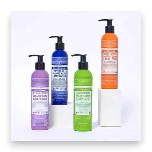 ENTDECKE DIE VORTEILE VON DR. BRONNER'S BODYLOTION