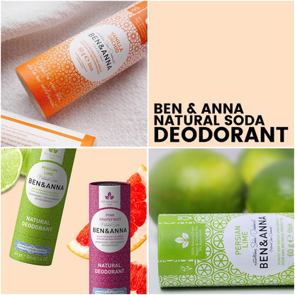 Entdecke die natürlichen Deodorants von Ben & Anna im Shop von biorundum – vegan und aluminiumfrei - umweltfreundliche deodorant, naturinhalt, biorundum, pinkgrapefruit, lemonlime, persianlemon, highlandbreeze, kirschbluete, orchidvanilla