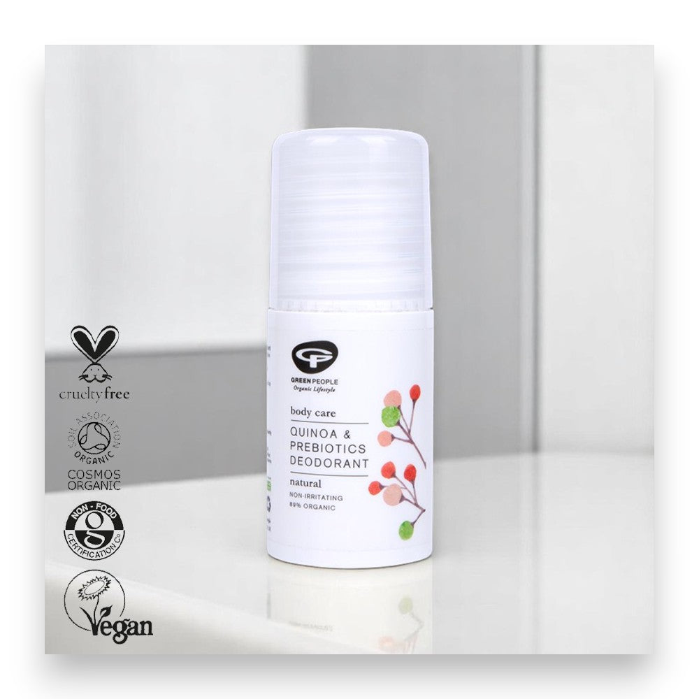 Natürliches Deo für empfindliche Haut - Bio Deodorant, Quinoa Deo, Green People, natürliches Deo, aluminiumfrei, alkoholfrei, antibakteriell, empfindliche Haut, natürliche Inhaltsstoffe, nachhaltige Pflege, Naturinhalt, biorundum
