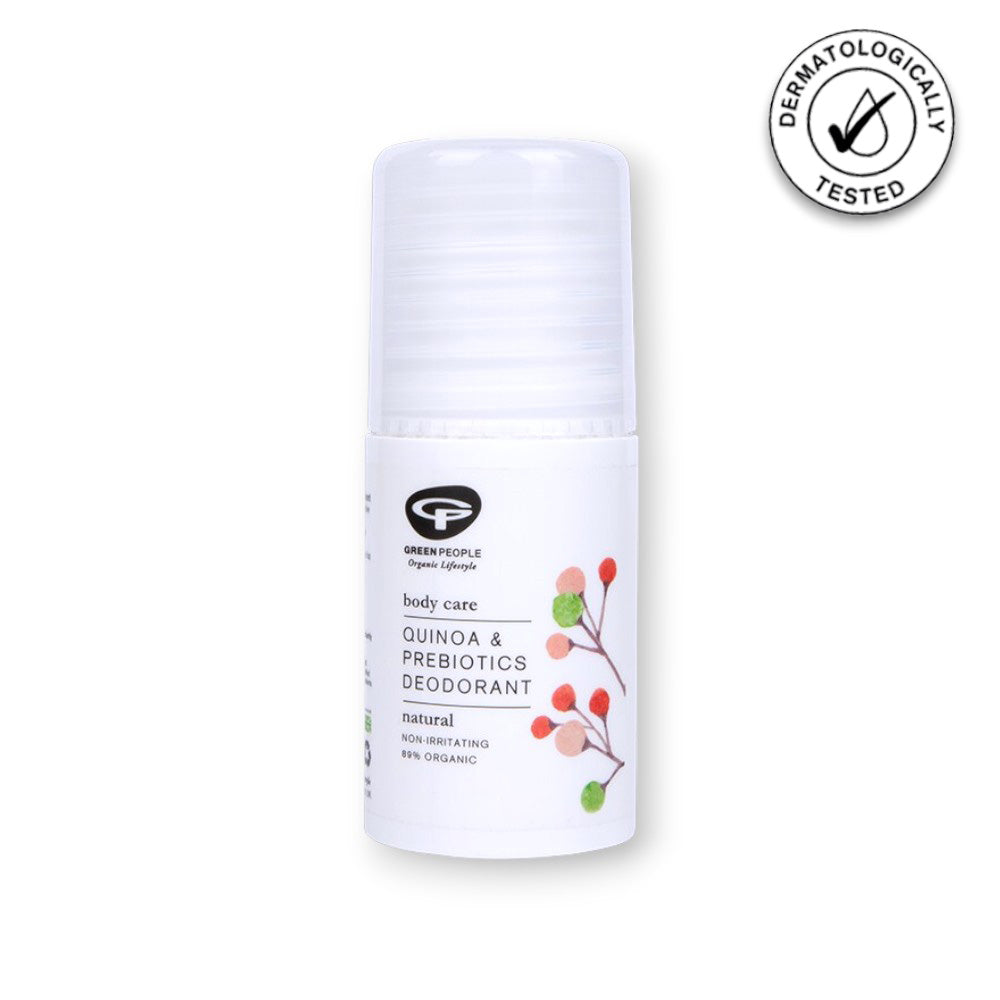 Bio Deodorant Quinoa Präbiotika - Bio Deodorant, Quinoa Deo, Green People, natürliches Deo, aluminiumfrei, alkoholfrei, antibakteriell, empfindliche Haut, natürliche Inhaltsstoffe, nachhaltige Pflege, Naturinhalt, biorundum