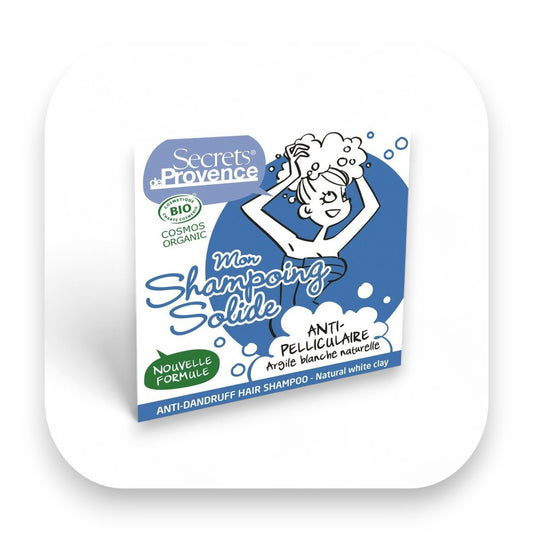 Feste Shampoo für Anti-Schuppen: Anti-Schuppen Shampoo, festes Shampoo, Bio, Secrets de Provence, Haarpflege, Pflanzenöle, nachhaltig, Kosmetik, Kopfhaut, ökologisch, biorundum