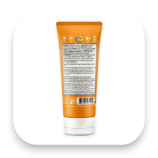 Biologisch abbaubare Sonnencreme für Babys und aktive Kinder - Sonnencreme, badger, spf30, baby, kinder, mineralisch, wasserfest, biologisch abbaubar, uv schutz, empfindliche haut, biorundum