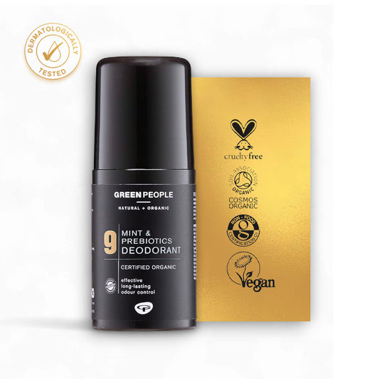 Männer Deo No. 9 mit Minze - Männer Deo, Bio Deodorant, Präbiotika, Männerpflege, natürliche Inhaltsstoffe, kühlend, tierversuchsfrei, Männerkosmetik, sanfte Pflege, umweltfreundlich, Naturinhalt, biorundum