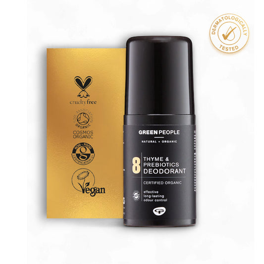 Männer Deo No. 8 mit Thymian - Männer Deo, Bio Deodorant, Präbiotika, Männerpflege, umweltfreundlich, tierversuchsfrei, natürliche Inhaltsstoffe, aromatischer Duft, sanft zur Haut, nachhaltige Pflege, Naturinhalt, biorundum