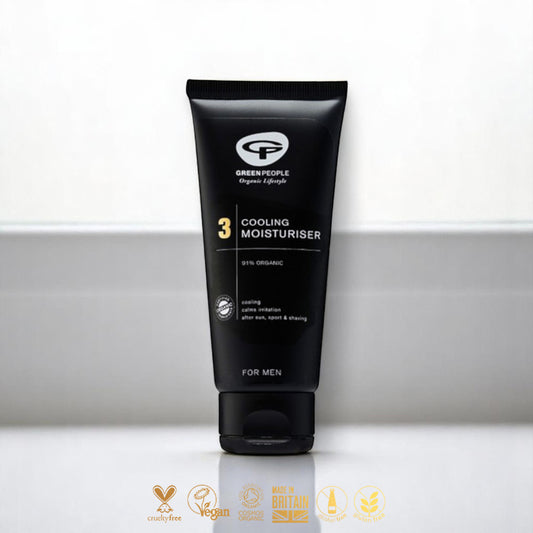 Kühlende After Shave-Creme mit Minze, Aloe Vera und Calendula. - After Shave-Creme, Männerpflege, Bio, Minze, Aloe Vera, Calendula, Kühlend, Antibakteriell, Ekzeme, Schuppenflechte, Green People, Naturinhalt, biorundum