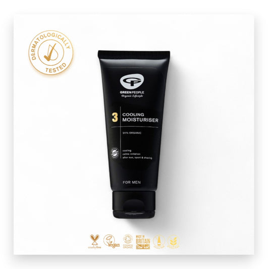 Nicht fettende Formel zur Beruhigung nach der Rasur. - After Shave-Creme, Männerpflege, Bio, Minze, Aloe Vera, Calendula, Kühlend, Antibakteriell, Ekzeme, Schuppenflechte, Green People, Naturinhalt, biorundum