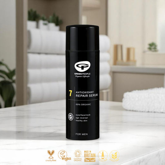 Antioxidant Repair-Serum für Männer - Männerpflege, Männerkosmetik, Bio-Serum, Antioxidantien, vegan, Gesichtspflege, Anti-Aging, Hautserum, natürliche Inhaltsstoffe, feuchtigkeitsspendend, Mens Care, Naturinhalt, biorundum