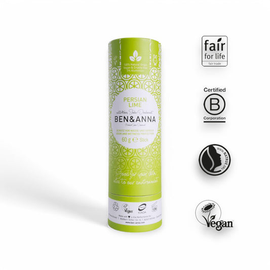 Erfrischendes Deodorant von Ben & Anna mit Persian Lemon für jeden Tag - im Shop von biorundum erhältlich - Tags: deodorant, naturinhalt, biorundum, persianlemon, umweltfreundlich
