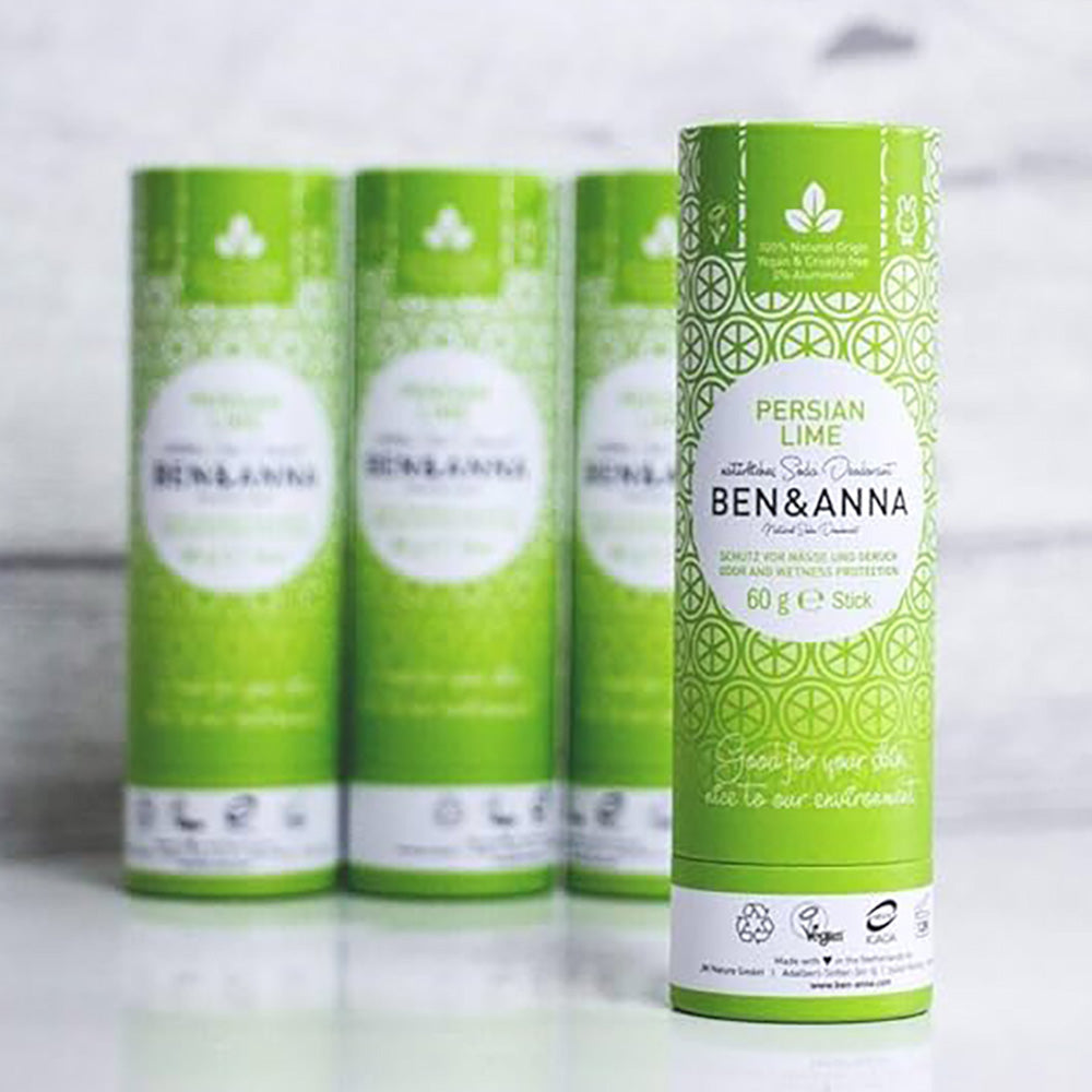 Persian Lime Deodorant von Ben & Anna in plastikfreier Verpackung - Persian Lime, Deodorant, Vegan, Ben & Anna, Naturkosmetik, Nachhaltigkeit, Aluminiumfrei, Zitrusduft, Plastikfrei, Hautfreundlich - biorundum