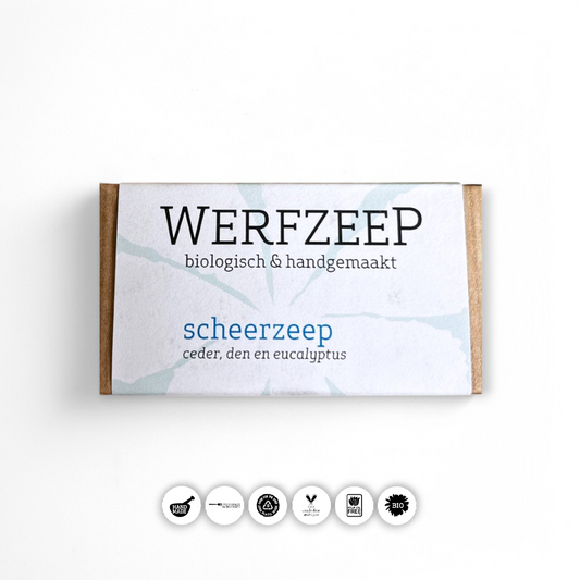 Milde Rasierseife von Werfzeep - Milde Rasierseife, Werfzeep, Bio Seife, empfindliche Haut, Rasurpflege, natürliche Inhaltsstoffe, biorundum