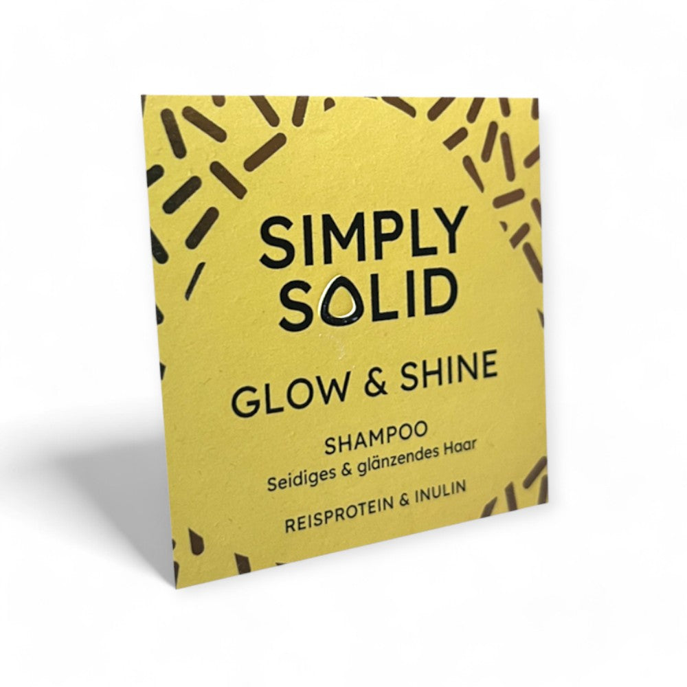 Glow & Shine Simply Solid Festes Shampoo - Shampoos, Shampoobar, vegane Haarpflege, nachhaltige Produkte, Umweltfreundlich, gesundes Haar, Shampoo für jedes Haar, Shampoo für empfindliche Kopfhaut, biorundum Shampoos, feste Shampoos - biorundum