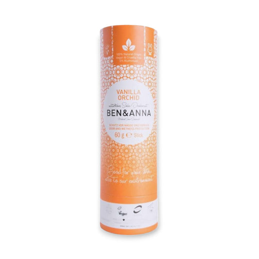 Orchid Vanilla: Sinnliches Deodorant von Ben & Anna mit blumigem Aroma - im Shop von biorundum erhältlich - Tags: deodorant, naturinhalt, biorundum, orchidvanilla, umweltfreundlich