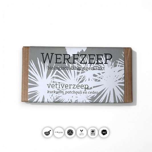 Vetiver Seife von Werfzeep - Vetiver, Werfzeep, Bio Seife, natürliche Seife, erdige Pflege, Aromatherapie, Hautpflege, biorundum