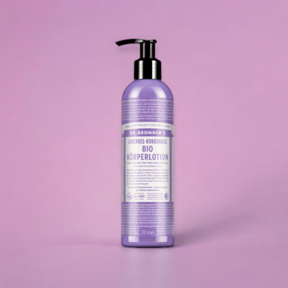 Bio Körperlotion mit Lavendel - Kokosnuss (240ml) - Die perfekte Körperlotion für deine Haut - Hand - und Körperlotion - AKTION - biorundum