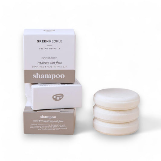 Green People Shampoo Bars mit Arganöl - feste shampoos, shampoo bars, green people, shampoo, empfindliche kopfhaut, anti schuppen shampoo, nachhaltige haarpflege, plastikfrei, duftstofffrei, natürliche zutaten - biorundum