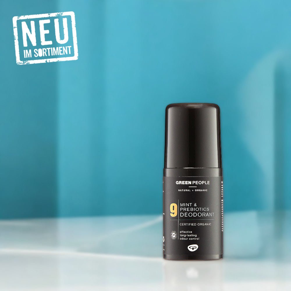 Männer Deodorant, Roller, 75ml, Homme No.9, Minze, Präbiotika, frischer Start, antibakterielle Wirkung, milder Duft, Pfefferminz - biorundum