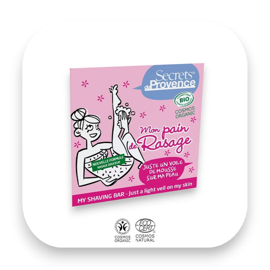 Rasierseife für Frauen von Secrets de Provence: Rasierseife, Frau, biokosmetik, Pflege, sanft, luxuriös, Secrets de Provence, natürliche Inhaltsstoffe, Aloe Vera, Sheabutter, biorundum