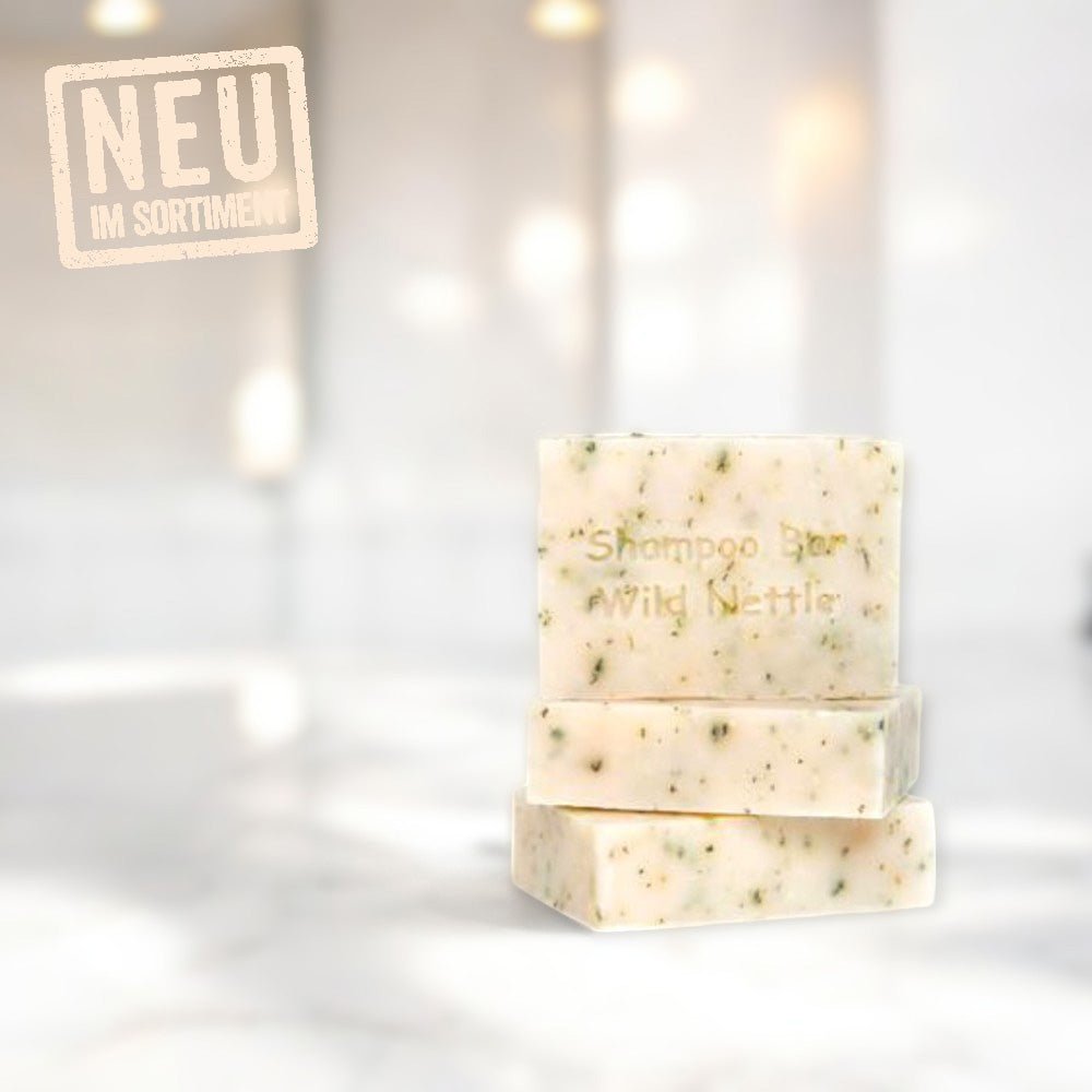 Shampoo Bar - Handgemachte Haarseife aus Brennnessel (140g) - Handgemachte Haarseife - Bio - biorundum