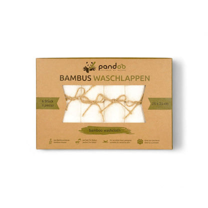 6er Pack nachhaltige Waschlappen aus Bambus - Nachhaltige Bambus Waschlappen im Pack - Bambus Waschlappen, nachhaltige Pflege, ökologische Produkte, Hautpflege, umweltfreundlich, Gesichtsreinigung, Bambuswäsche, sanfte Reinigung, qualitativ hochwertig, vegan, Naturinhalt, Naturkosmetik, biorundum